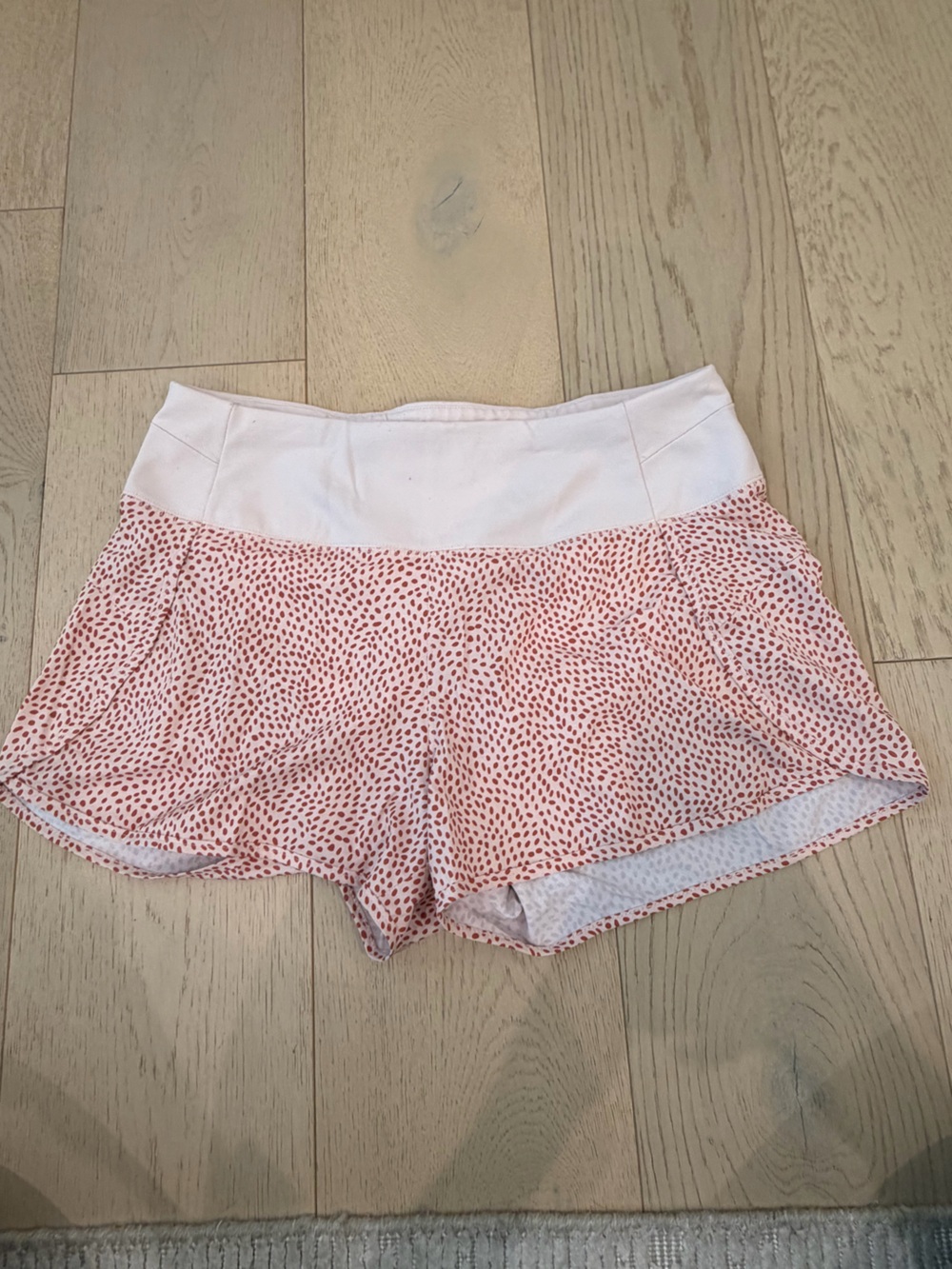 CALIA by Carrie Underwood Pink Dot Elastic Waist Athletic Shorts